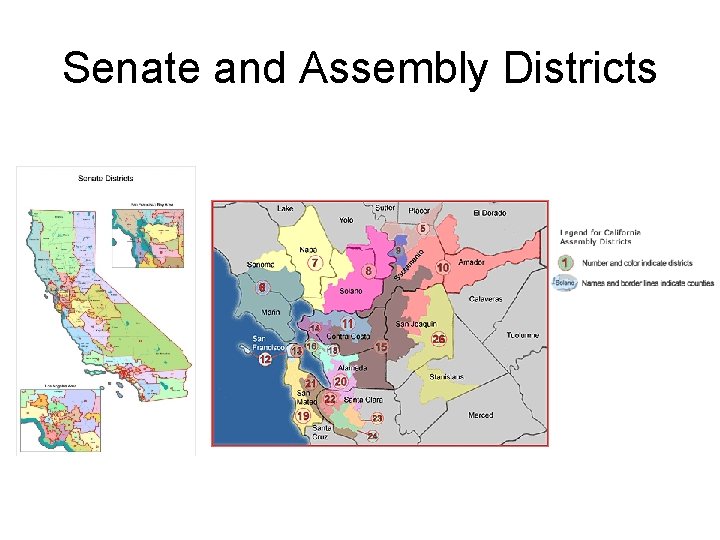 Senate and Assembly Districts 