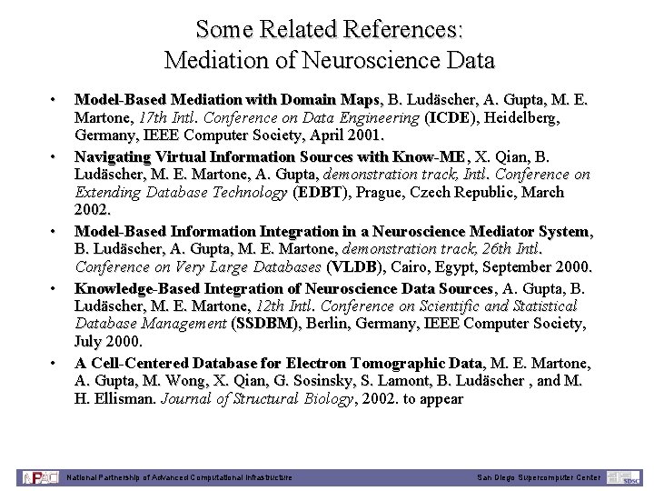 Some Related References: Mediation of Neuroscience Data • • • Model-Based Mediation with Domain