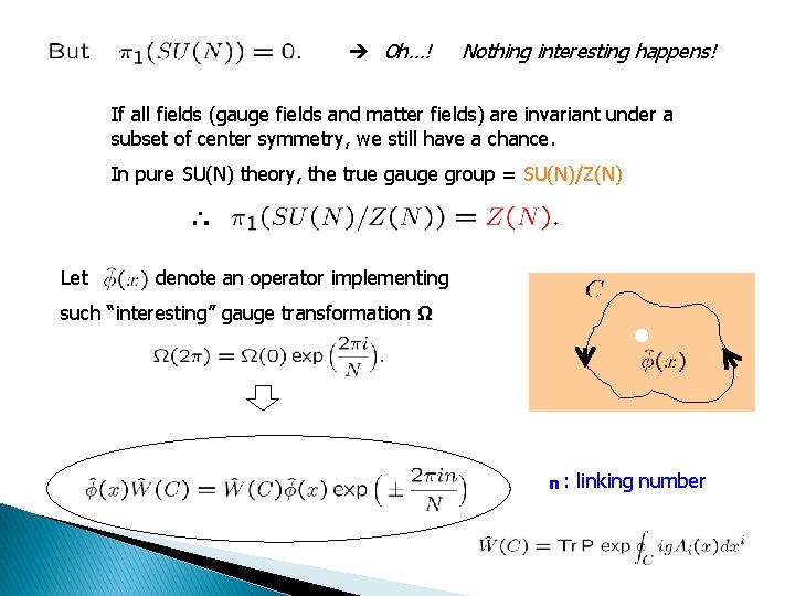  Oh…! Nothing interesting happens! If all fields (gauge fields and matter fields) are