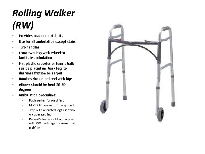Ambulation Assistive Devices Gabriela E Sousa Ambulation Aids