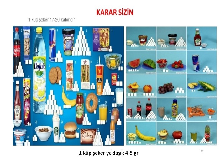 1 küp şeker yaklaşık 4 -5 gr 