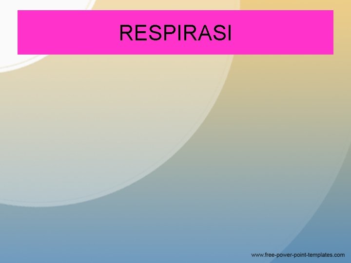 RESPIRASI 