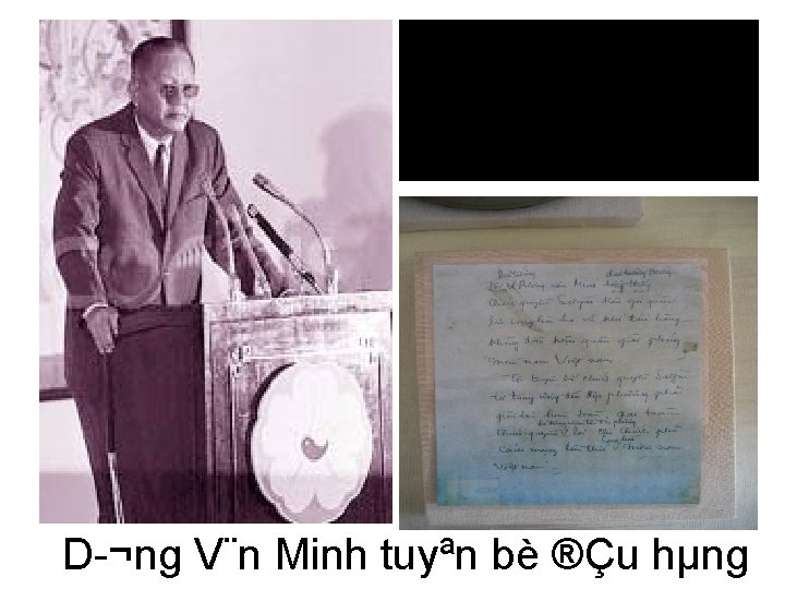 D ¬ng V¨n Minh tuyªn bè ®Çu hµng 