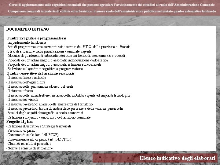 DOCUMENTO DI PIANO Quadro ricognitivo e programmatorio -Inquadramento territoriale -Atti di programmazione sovraordinata: estratto