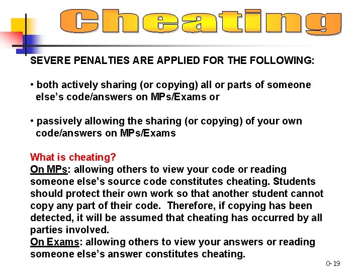 SEVERE PENALTIES ARE APPLIED FOR THE FOLLOWING: • both actively sharing (or copying) all