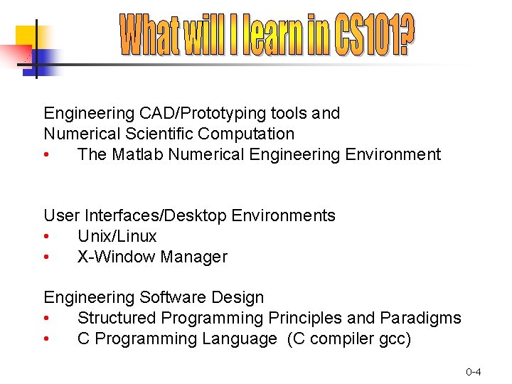 Engineering CAD/Prototyping tools and Numerical Scientific Computation • The Matlab Numerical Engineering Environment User