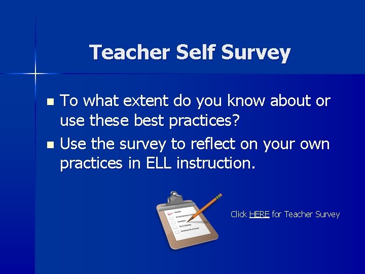 Teacher Self Survey To what extent do you know about or use these best Teacher Self Survey To what extent do you know about or use these best