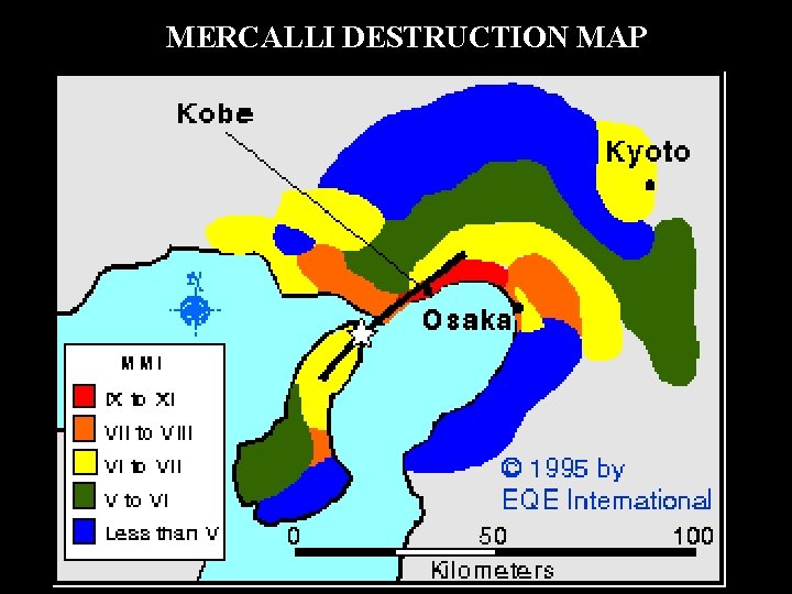 MERCALLI DESTRUCTION MAP 