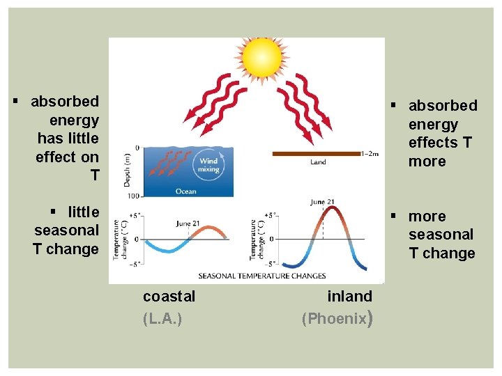 § absorbed energy has little effect on T § absorbed energy effects T more