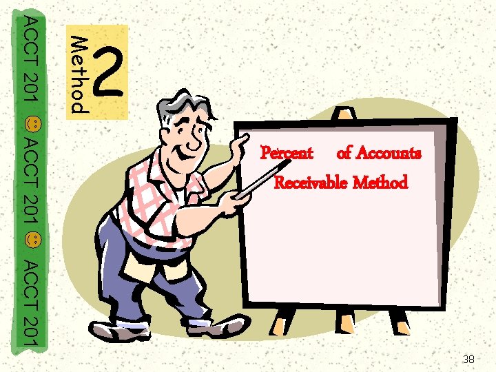 Method ACCT 201 2 ACCT 201 Percent of Accounts Receivable Method ACCT 201 38