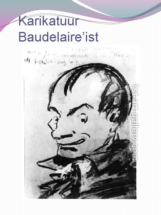 Karikatuur Baudelaire’ist 