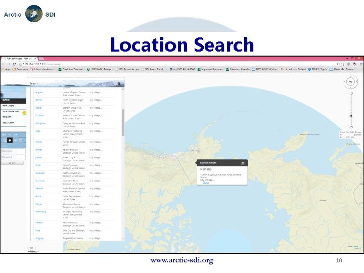 Location Search Name Organisation or logo 10 