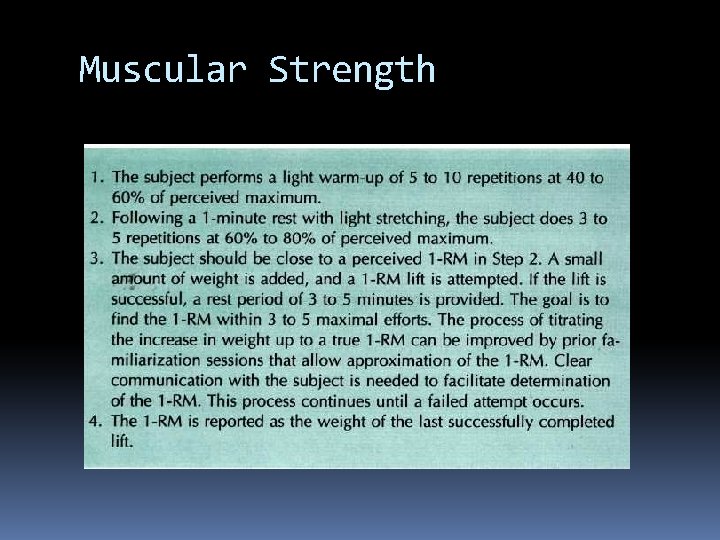 Muscular Strength 
