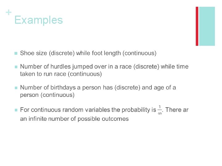 + Examples n 