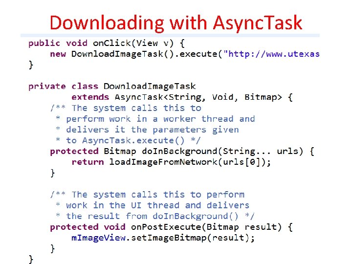 Downloading with Async. Task 
