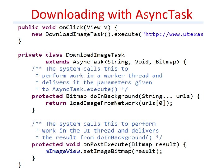 Downloading with Async. Task 