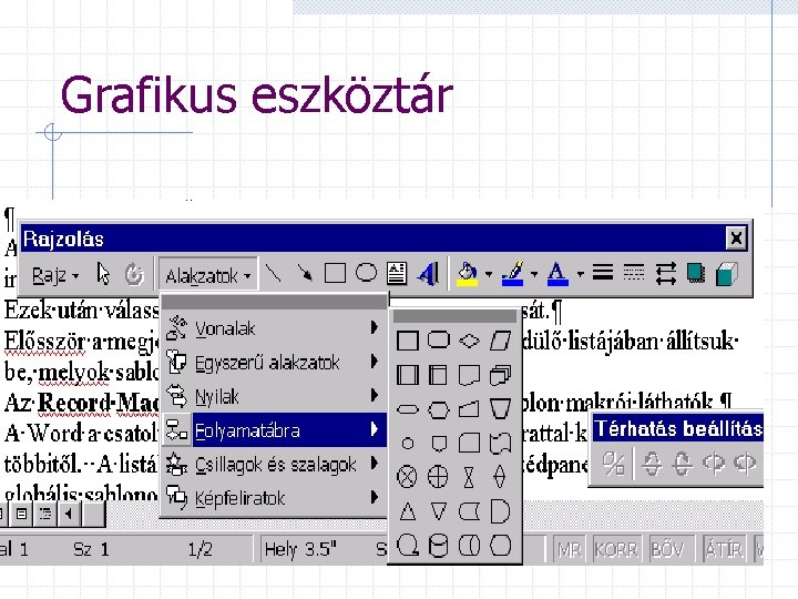 Grafikus eszköztár 