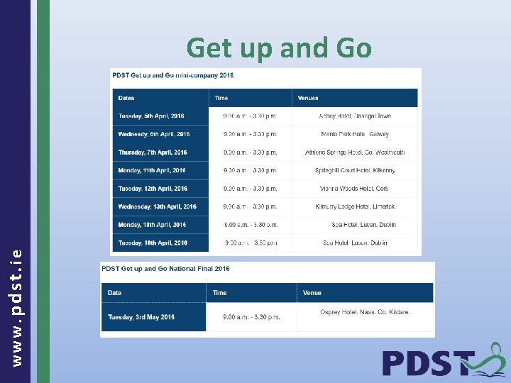 www. pdst. ie Get up and Go 