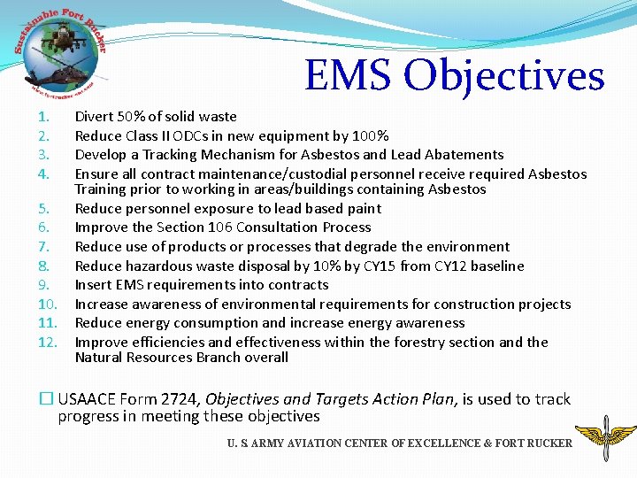 EMS Objectives 1. 2. 3. 4. 5. 6. 7. 8. 9. 10. 11. 12.