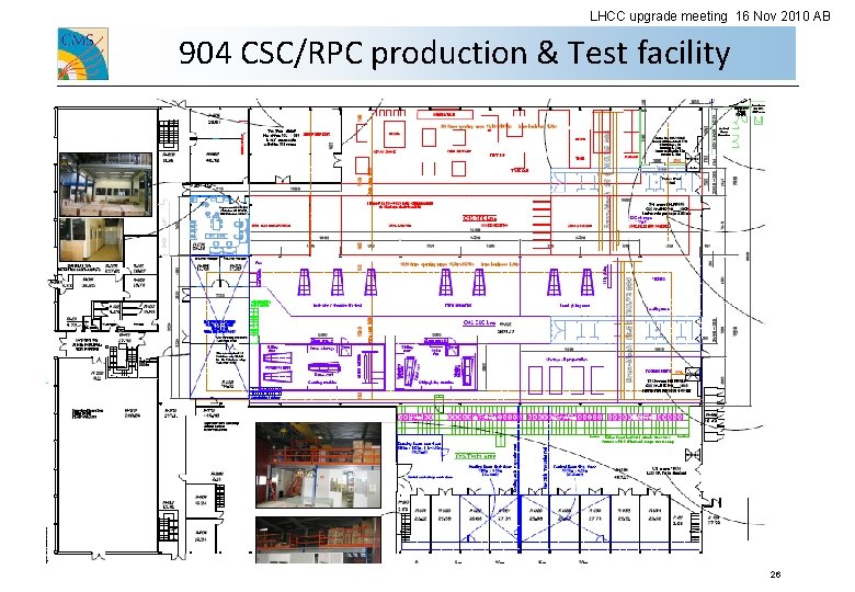 LHCC upgrade meeting 16 Nov 2010 AB 904 CSC/RPC production & Test facility 26