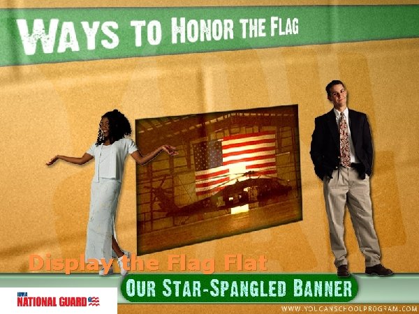 Display the Flag Flat 