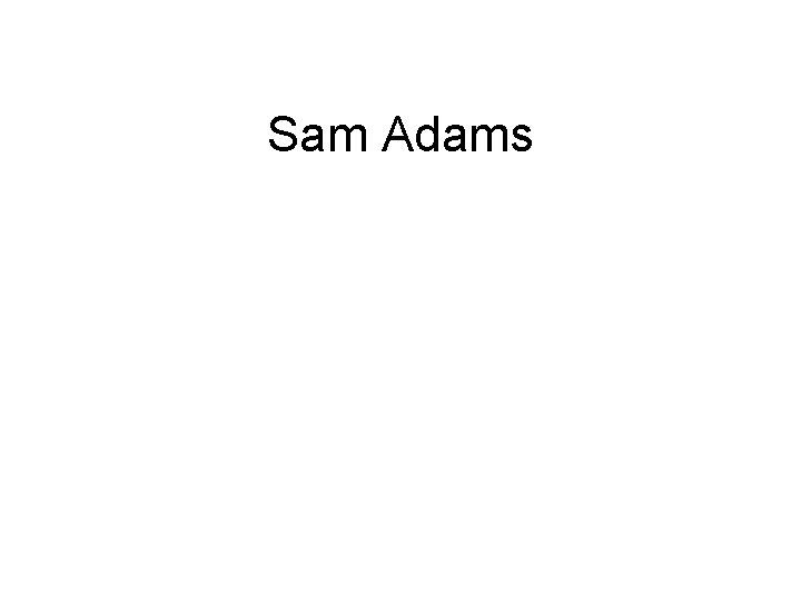 Sam Adams 