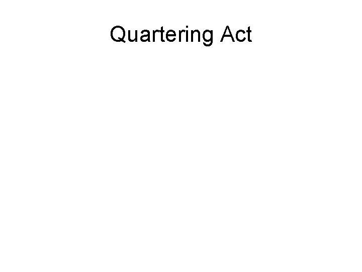 Quartering Act 