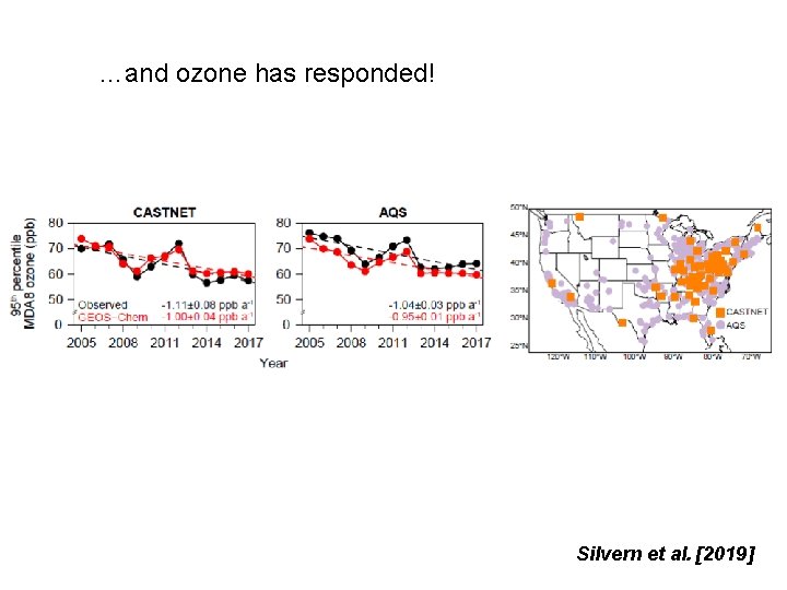 …and ozone has responded! Silvern et al. [2019] 