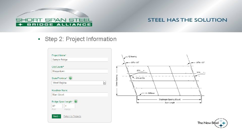  • Step 2: Project Information 