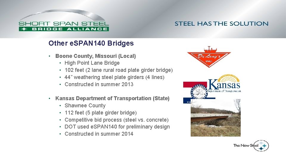 Other e. SPAN 140 Bridges • Boone County, Missouri (Local) • High Point Lane