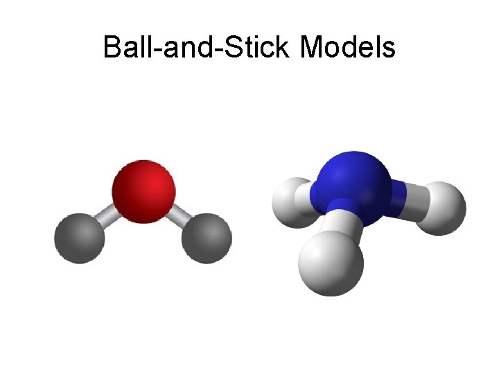 Ball-and-Stick Models 