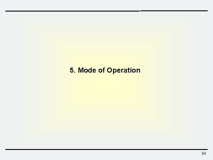 5. Mode of Operation 54  5. Mode of Operation 54