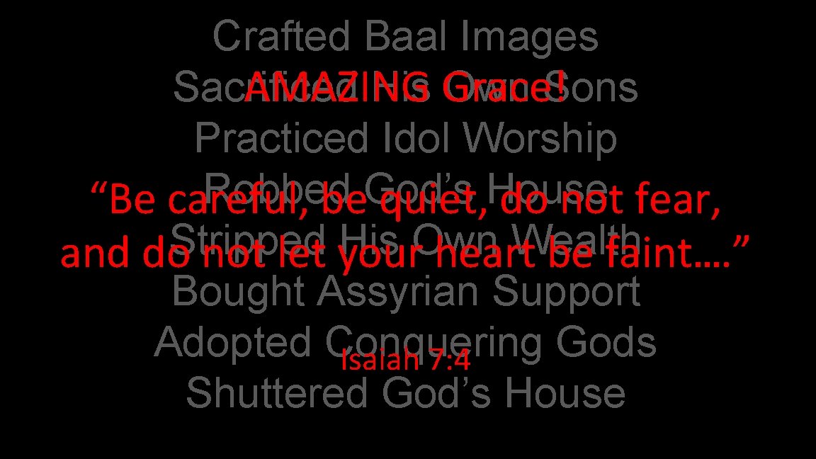 Crafted Baal Images AMAZING Sacrificed His Grace! Own Sons Practiced Idol Worship Robbed God’s