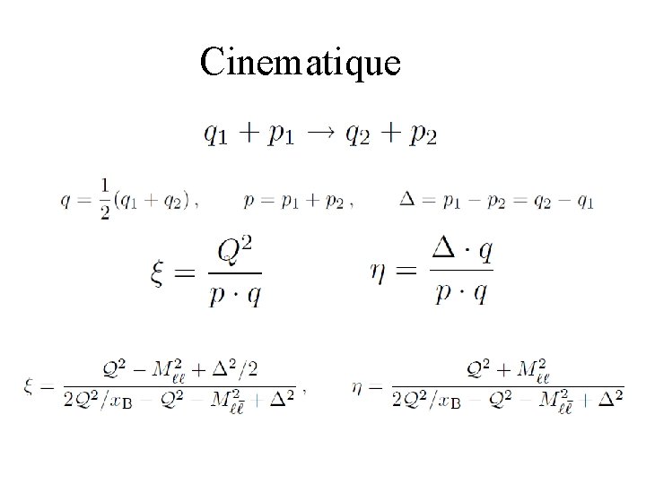 Cinematique 