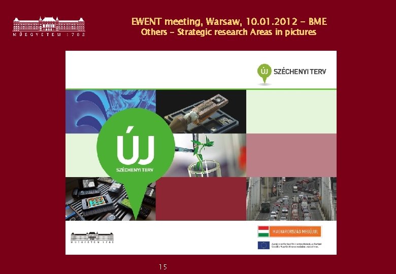 EWENT meeting, Warsaw, 10. 01. 2012 - BME Others - Strategic research Areas in