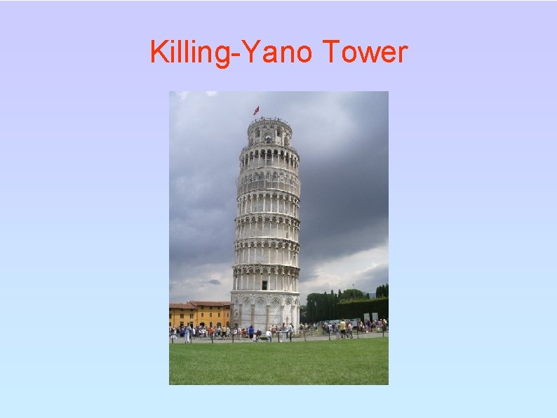 Killing-Yano Tower 