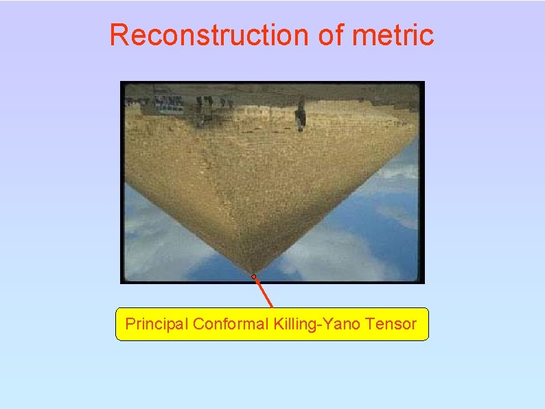 Reconstruction of metric Principal Conformal Killing-Yano Tensor 