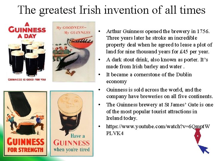 The greatest Irish invention of all times • • • Arthur Guinness opened the