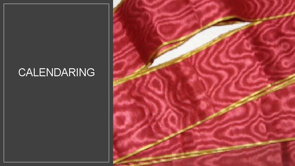 FABRIC FINISHES Definition A fabric finish is an