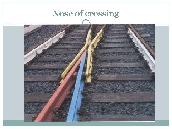 Nose of crossing 