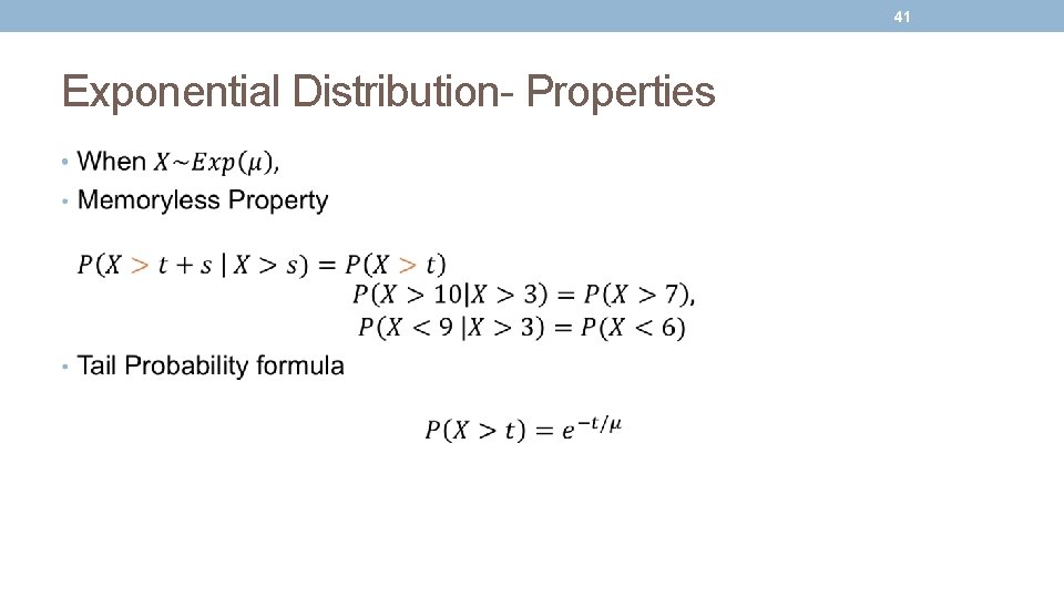 41 Exponential Distribution- Properties • 