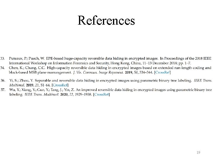 References 19 