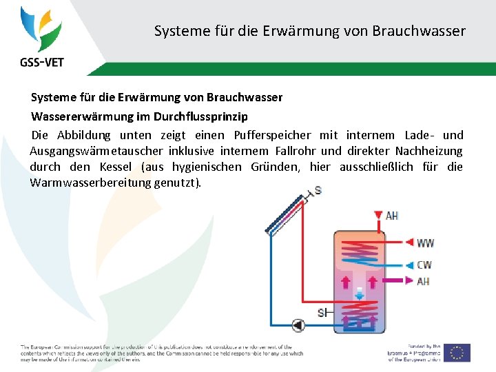 Systeme für die Erwärmung von Brauchwasser Wassererwärmung im Durchflussprinzip Die Abbildung unten zeigt einen