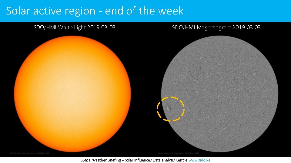 Solar active region - end of the week SDO/HMI White Light 2019 -03 -03