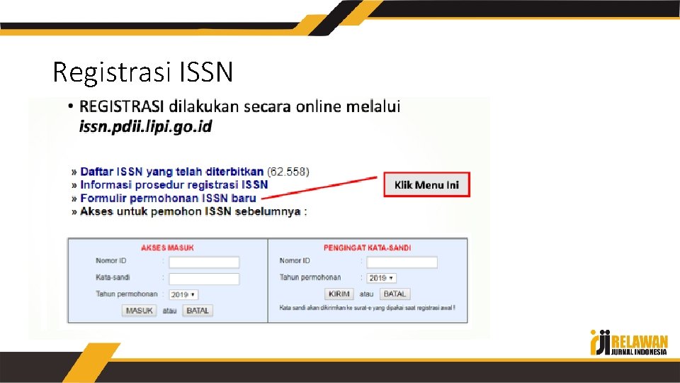 Registrasi ISSN 