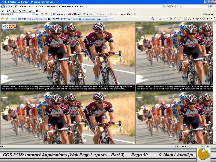 CGS 3175: Internet Applications (Web Page Layouts – Part 3) Page 10 © Mark
