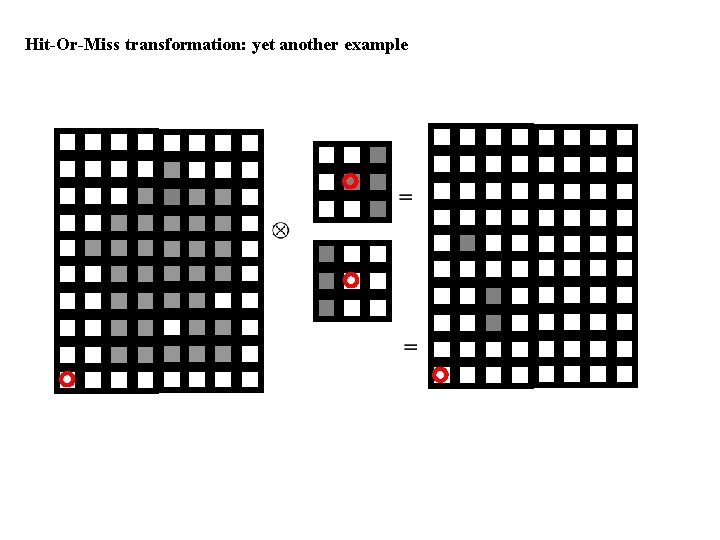 Hit-Or-Miss transformation: yet another example 