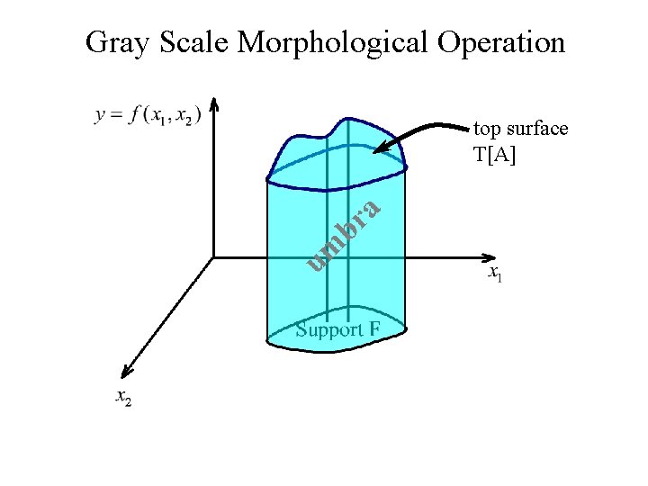 Gray Scale Morphological Operation top surface T[A] 