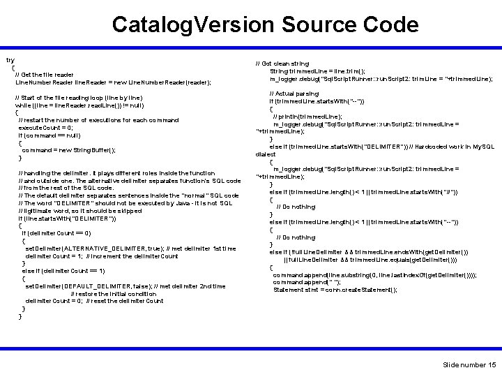 Catalog. Version Source Code try { // Get the file reader Line. Number. Reader Catalog. Version Source Code try { // Get the file reader Line. Number. Reader