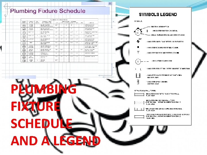 PLUMBING FIXTURE SCHEDULE AND A LEGEND 